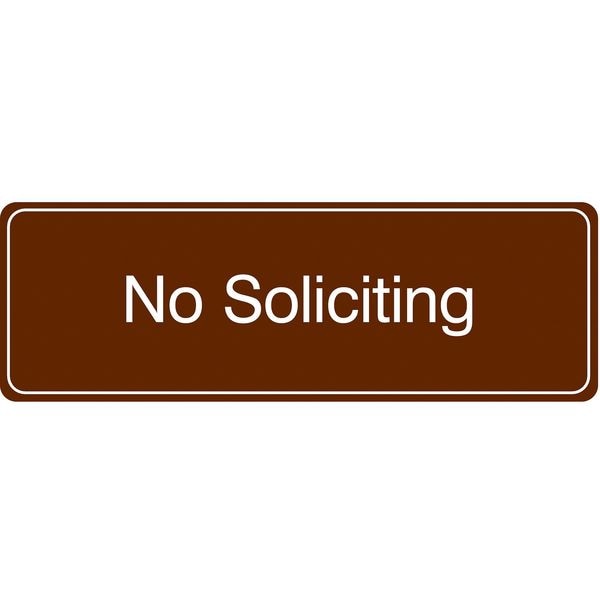Facility Sign, 3 in H, 9 in W, Acrylic, Horizontal Rectangle, English, 486H40