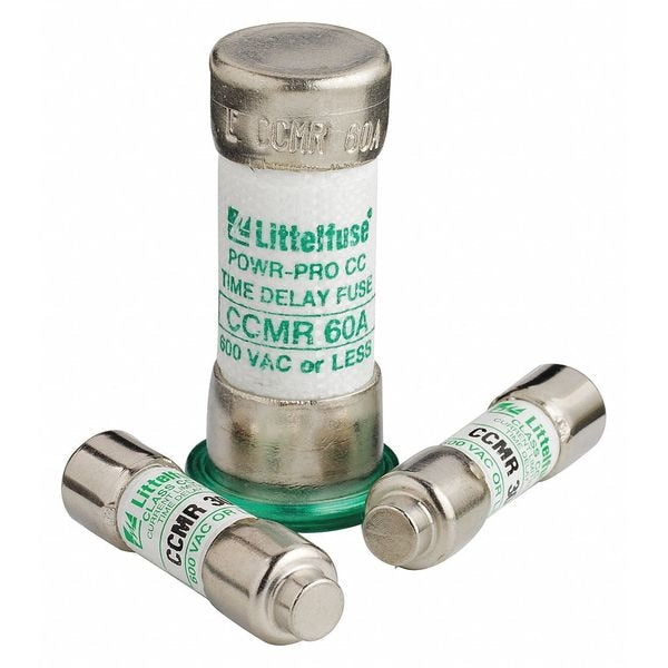 Fuse, Time Delay, 1/2A, CCMR Series, 600VAC, 250VDC, 1-1/2