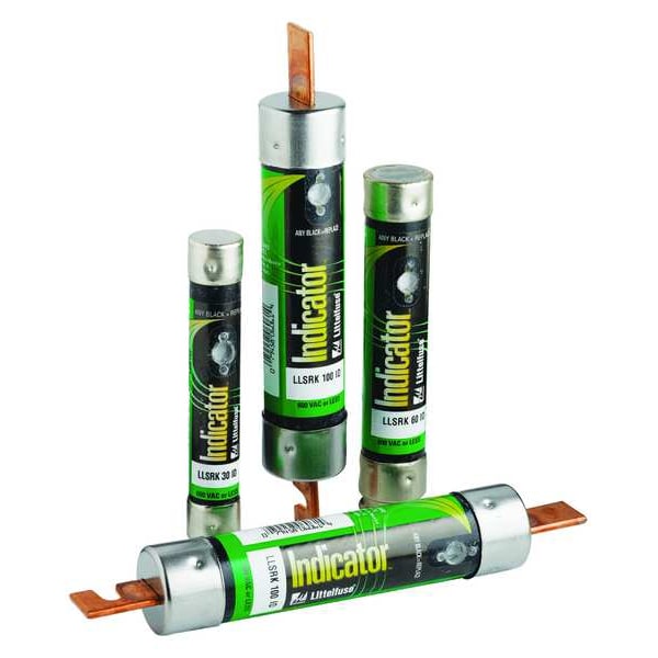Fuse, Time Delay, 250A, LLSRK Series, 600VAC, 300VDC, 11-5/8