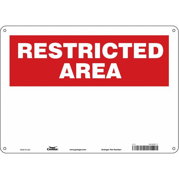 Restricted Area Sign, 14