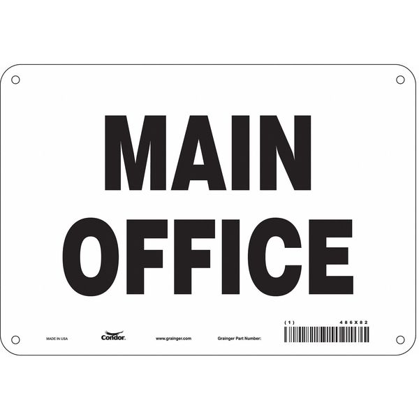 Safety Sign, 7 in Height, 10 in Width, Aluminum, Vertical Rectangle, English, 486X82