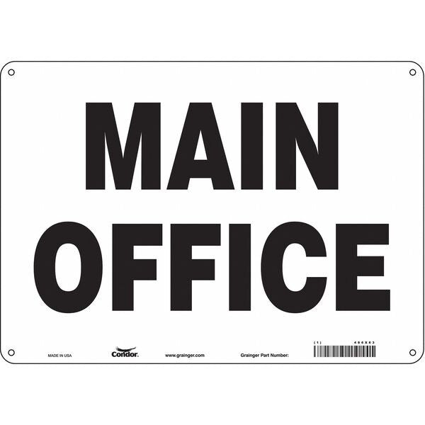 Safety Sign, 10 in Height, 14 in Width, Aluminum, Horizontal Rectangle, English, 486X83