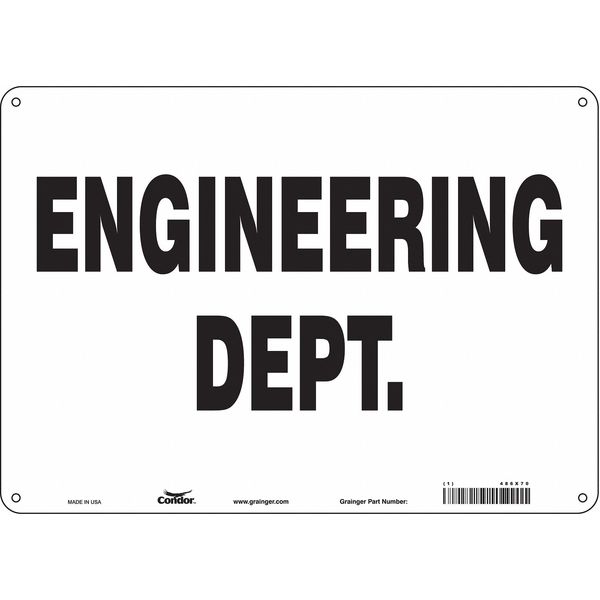 Safety Sign, 10 in Height, 14 in Width, Aluminum, Horizontal Rectangle, English, 486X70