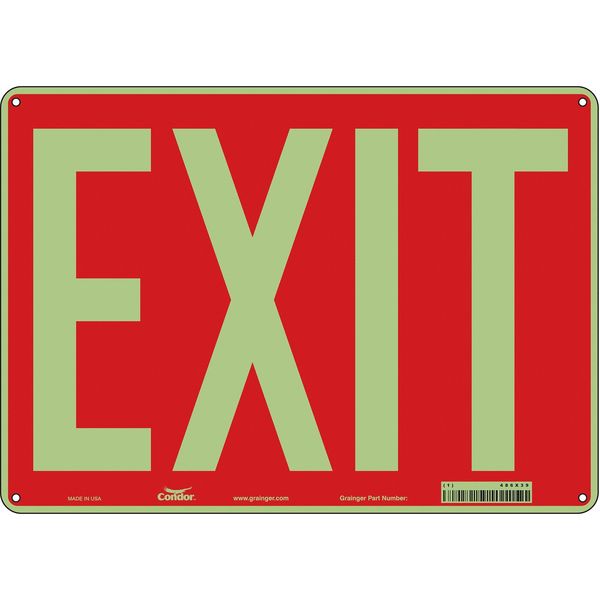 Safety Sign, 10 inx14 in, Polyethylene