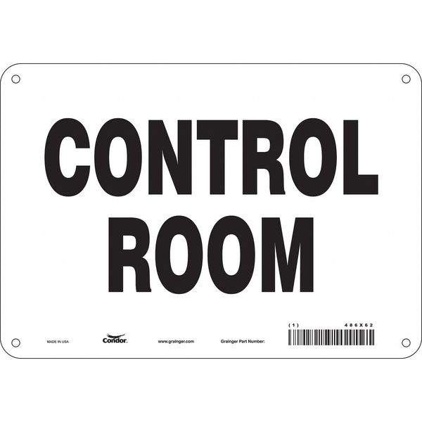 Safety Sign, 7 in Height, 10 in Width, Aluminum, Vertical Rectangle, English, 486X62