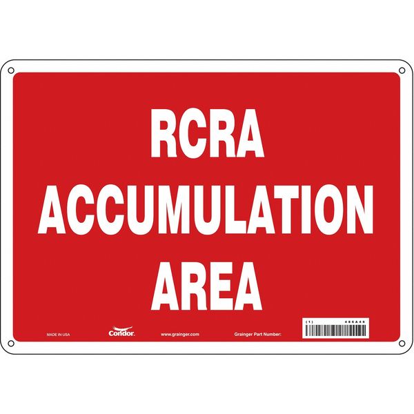 Chemical Sign, 10 in H, 14 in W, Horizontal Rectangle, English, 486A46