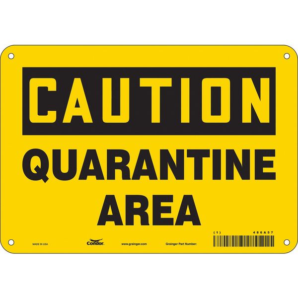 Chemical Sign, 7 in H, 10 in W, Vertical Rectangle, English, 486A57