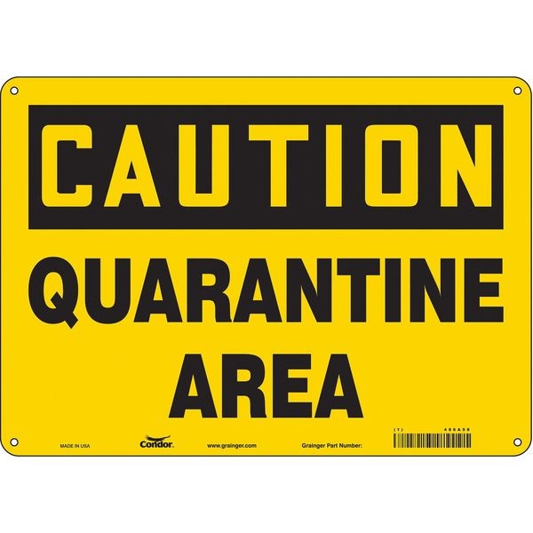 Chemical Sign, 10 in H, 14 in W, Horizontal Rectangle, English, 486A58