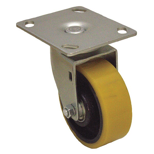 Plate Caster, 550 lb. Load Rating, Swivel
