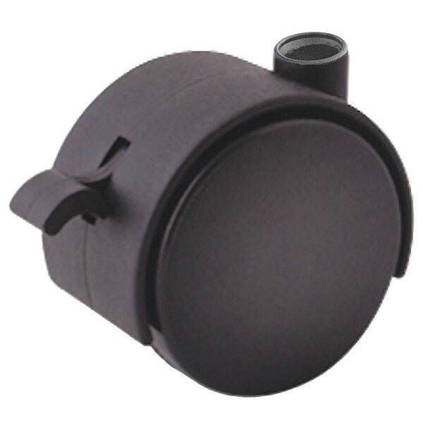 Stem Caster, 75 lb. Load, Black Wheel