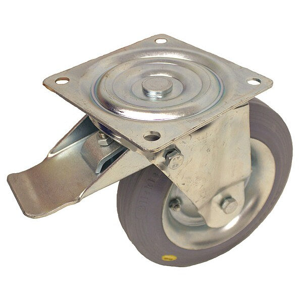 Plate Caster, 770 lb. Load Rating, Swivel