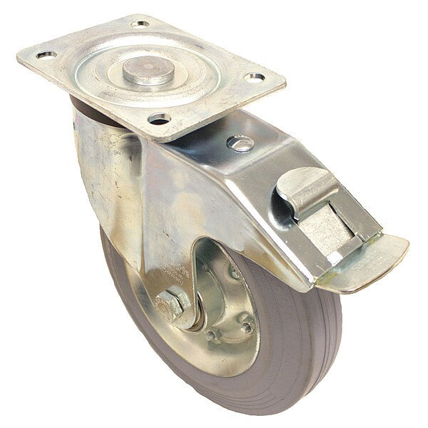 Plate Caster, 770 lb. Load Rating, Swivel