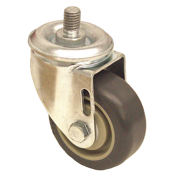 Stem Caster, 300 lb. Load, Gray Wheel