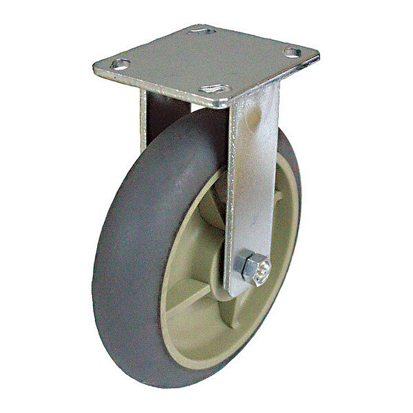 Plate Caster, 500 lb. Load Rating, Rigid