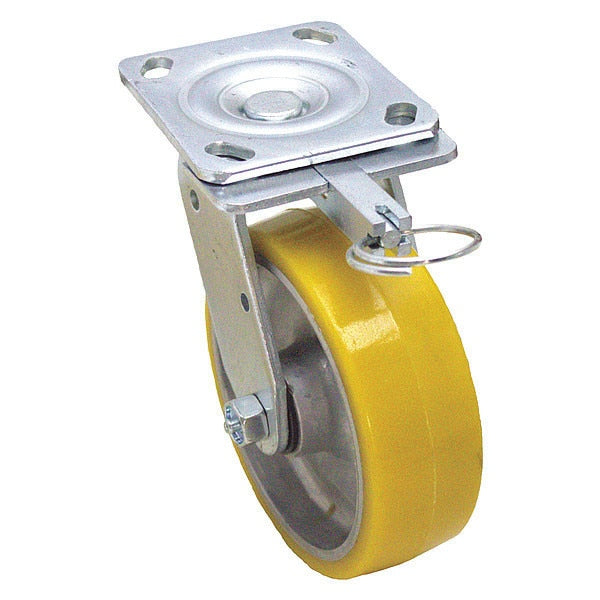 Plate Caster, 700 lb. Load Rating, Swivel