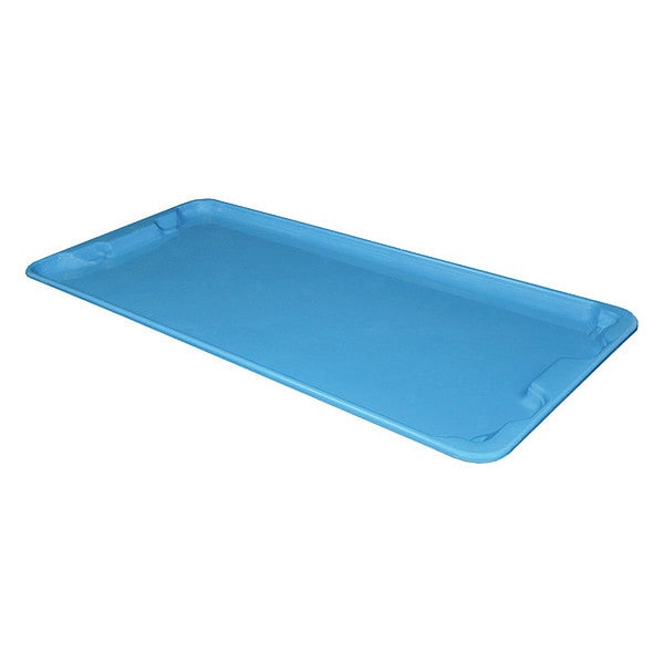 Lid, 20 in W/Dia, Blue, Fiberglass Reinforced Composite