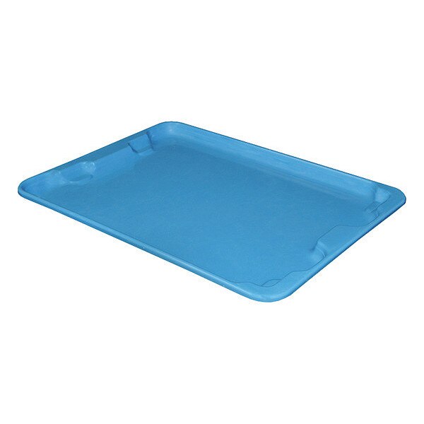 Lid, 20 in W/Dia, Blue, Fiberglass Reinforced Composite