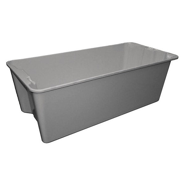 Stack & Nest Container, Gray, Fiberglass Reinforced Composite, 42 1/2 in L, 20 in W, 14 1/4 in H