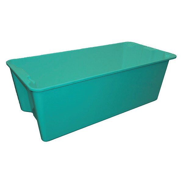 Stack and Nest Container, Green, Fiberglass Reinforced Composite, 42 1/2 in L