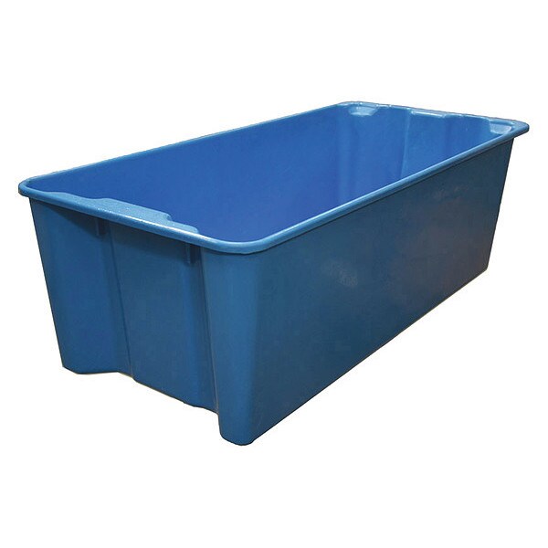 Stack and Nest Container, Blue, Fiberglass Reinforced Composite, 42 1/2 in L