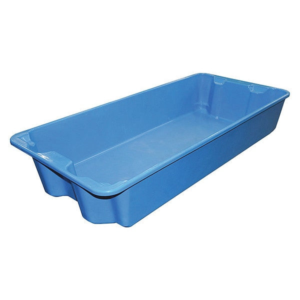 Stack & Nest Container, Blue, Fiberglass Reinforced Composite, 42 1/2 in L, 20 in W, 7 1/2 in H