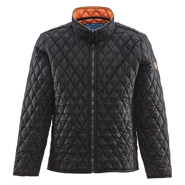 Unisex Black Polyester Jacket size S