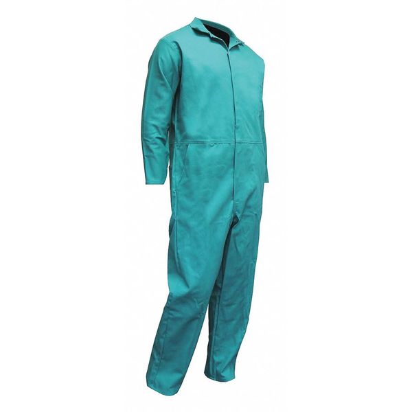 Coverall, Cuff Open, Green, 3XL