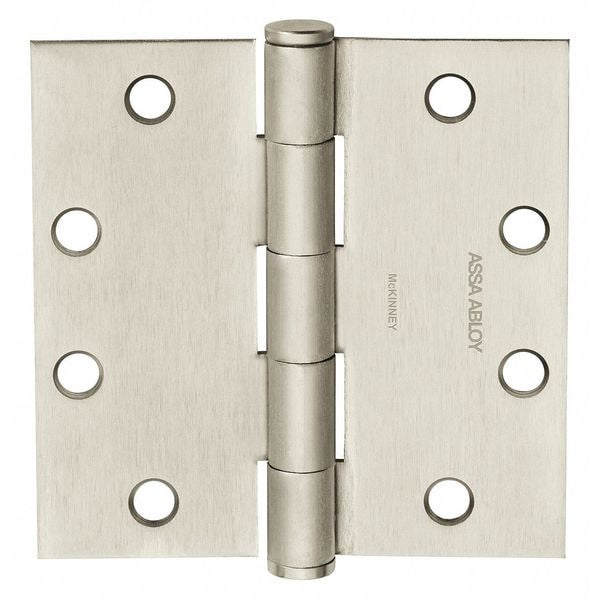 4 in W x Satin Nickel Five Knuckle Hinge