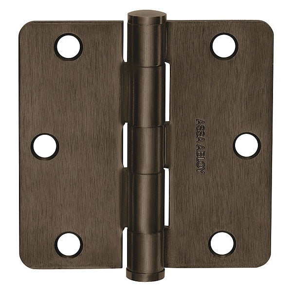 3 1/2 in W x Satin Stainless Five Knuckle Hinge
