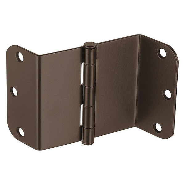 3 1/2 in W x Satin Bronze Oxidized Swing Clear Hinge