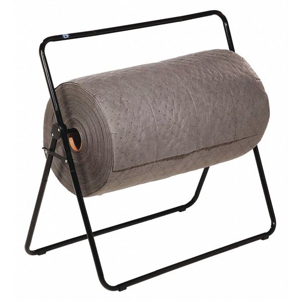 Adj. Roll Dispenser, Black, Steel