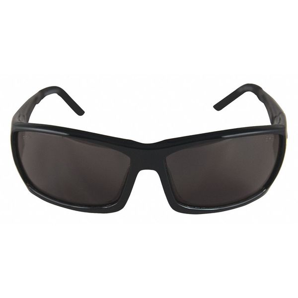 Safety Glasses, Traditional Smoke Polycarbonate Lens, Scratch-Resistant