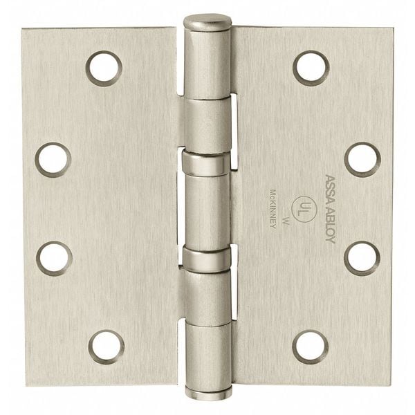 3 1/2 in W x Satin Chrome Five Knuckle Hinge