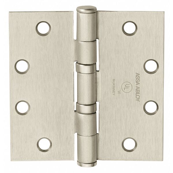 4 in W x Satin Chrome Five Knuckle Hinge
