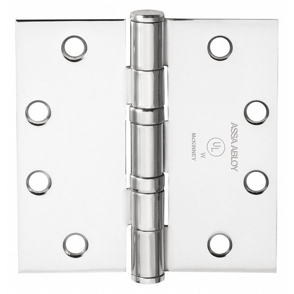 4 in W x Bright Chrome Five Knuckle Hinge