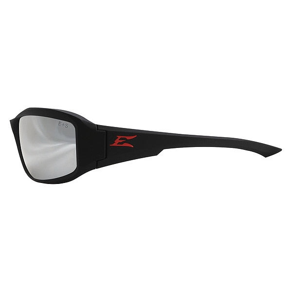 Safety Glasses, Traditional Silver Mirror Polycarbonate Lens, Scratch-Resistant
