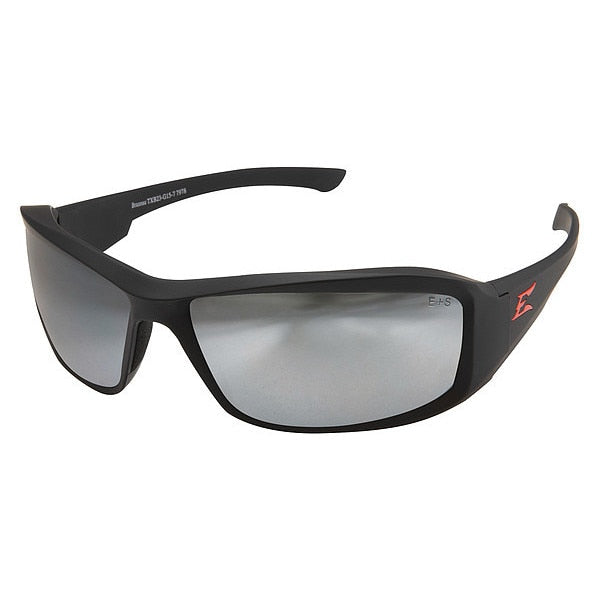 Safety Glasses, Traditional Silver Mirror Polycarbonate Lens, Scratch-Resistant