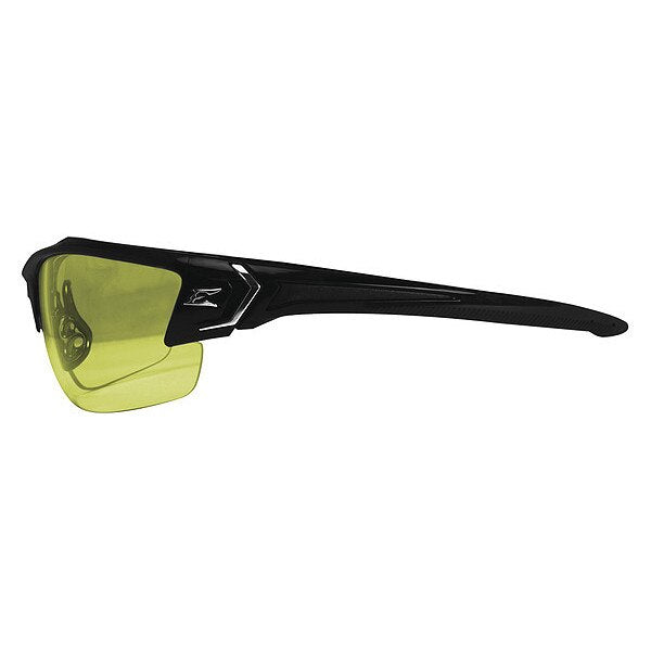 Safety Glasses, Traditional Yellow Polycarbonate Lens, Scratch-Resistant