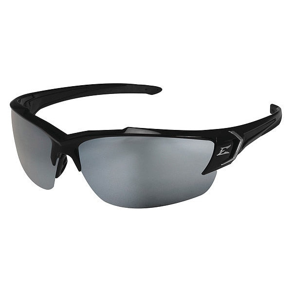 Safety Glasses, Traditional Silver Mirror Polycarbonate Lens, Scratch-Resistant