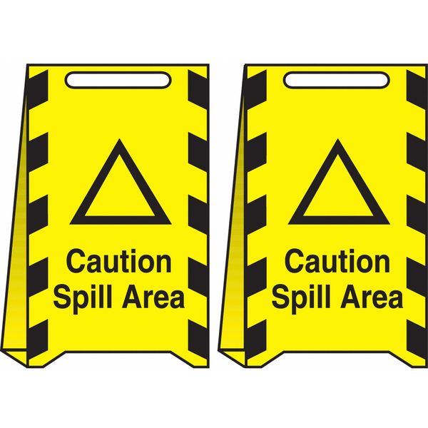 Floor Sign, 20 in H, 12 in W, Corrugated Plastic, English, 487C83
