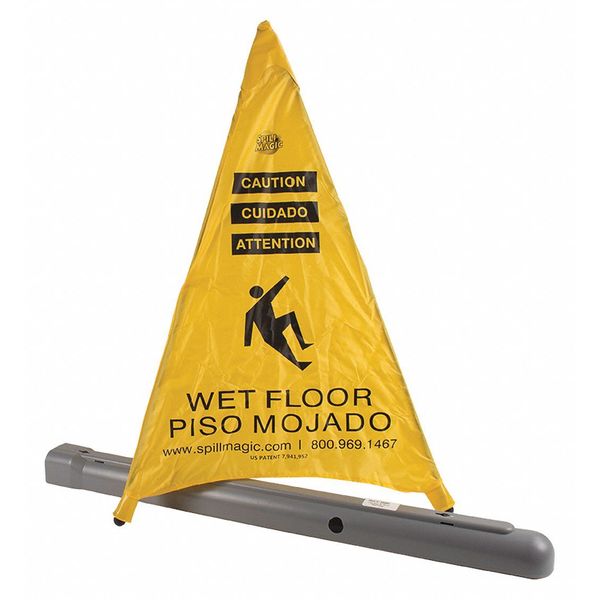 Flexible Safety Cone, Yellow, 3