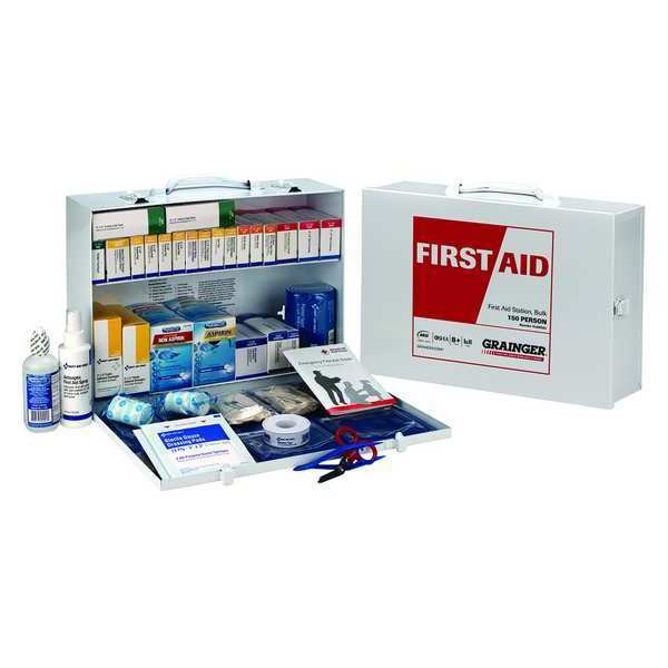 First Aid Kit, Metal, 150 Person