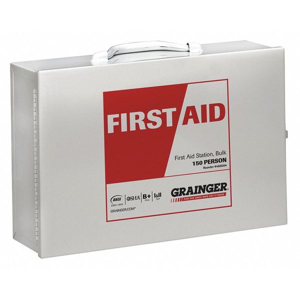 First Aid Kit, Metal, 150 Person