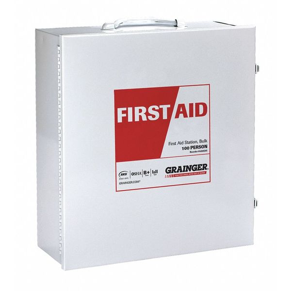 First Aid Kit, Metal, 100 Person