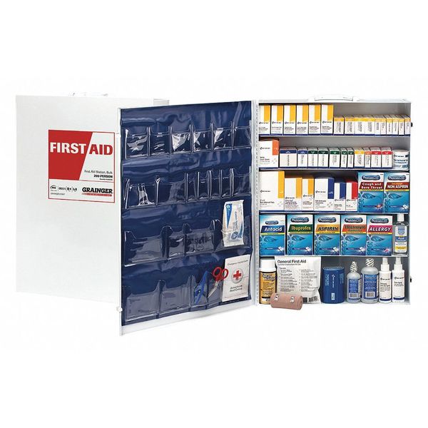 First Aid Cabinet, Metal, 200 Person