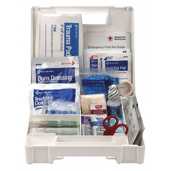 First Aid Kit, Plastic, 25 Person