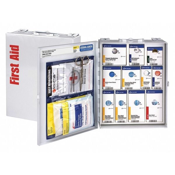 First Aid Cabinet, Metal, 25 Person