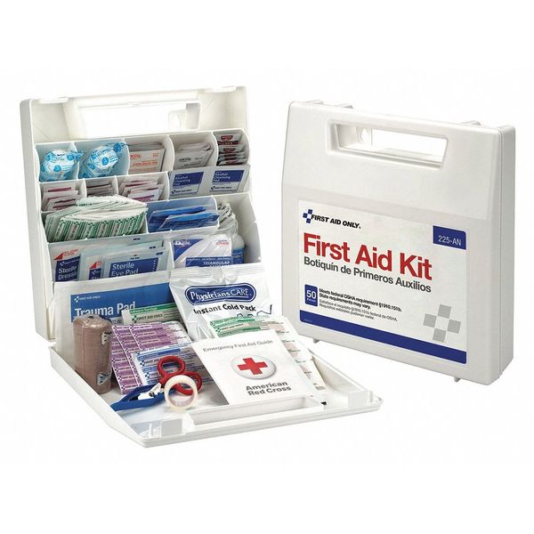 First Aid Kit, Plastic, 50 Person