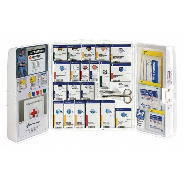 First Aid Cabinet, Plastic, 50 Person