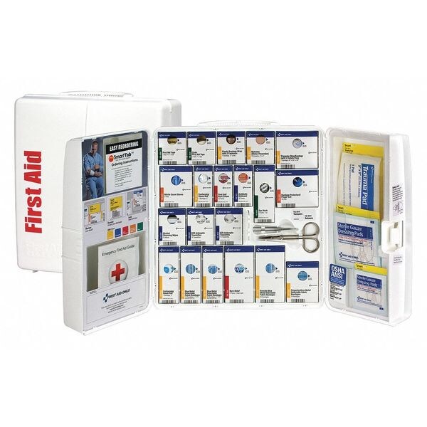 First Aid Cabinet, Plastic, 50 Person